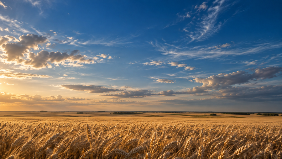 Les champs de Beauce sous un grand ciel
